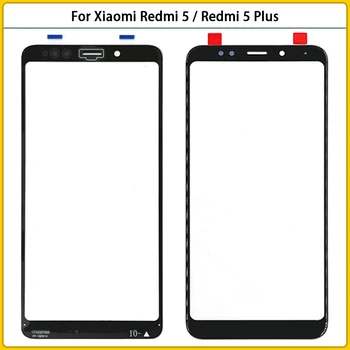 10ШТ ОСА със стъкло за Xiaomi Redmi 5/ Redmi 5 Плюс 5 ПЕНСА-инчов Сензорен LCD дисплей от предната външна стъклен панел, обектив със сензорен екран, стъкло за сензорния екран
