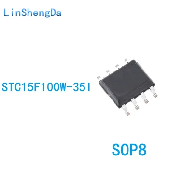 10ШТ на чип за микроконтролера STC STC15F100W-35I-чип SOP8 с 8-пинов на стена