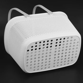 3X Пластмасова кошница за ръка Кошница за съхранение в банята с дръжка Домакински инструменти за съхранение с Голям капацитет