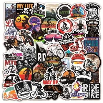 50 листа, етикети с графити на планински велосипед, Мотор, Скейтборд, Бутилка за вода, Багаж, Каска, Водоустойчиви етикети
