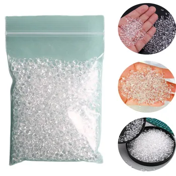 500 грама /пакет Прозрачни частици бяла пластмасова глина, Кристален земята, Термопластичная смола PCL, Керамични инструмент, Регулируем Цвят