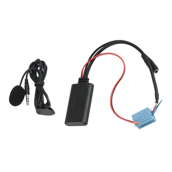 8Pin 5.0 Безжичен Вход AUX аудио кабел с Микрофон, Адаптер За Безплатни телефонни Разговори Benz на Smart Fortwo 450 Radio MP3 Помощен