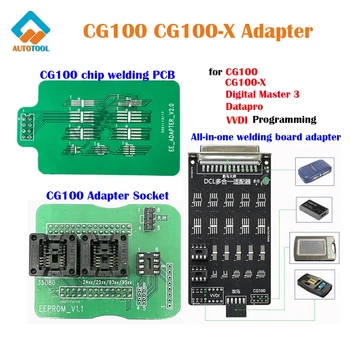 CG100X, програмист CG100, адаптер за заваряване на чипове, Дигитален мастер-програма за програмиране на данни, Заваръчен тел, Регулиране на автомобилния брояч, Инструмент за ремонт на въздушни възглавници.