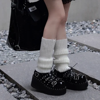 COYOUNG Store, японски женски обувки в стил пънк-рок с тъмна катарама, готически обувки с дебела подметка за cosplay в стил Лолита 
