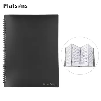 Flatsons Притежателя на нотни формат А4, Органайзер за файлове, 4 Съседни страници, папката за музика