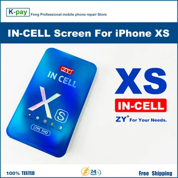 LCD дисплей ZY IN-CELL, сензорен дисплей, дигитайзер за iPhone xs в събирането Тествана, Подмяна на мъртви пиксели на LCD дисплеях липсва
