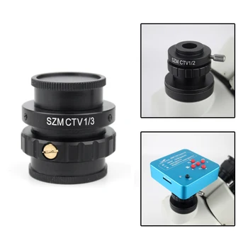 SZMC TV1/2 TV1/CTV 3 Адаптер 0.5 X 0.35 X 1X Адаптер C-mount За Замяна на Обектива Тринокулярного Стереомикроскопа