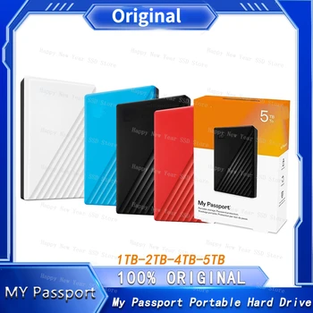 Western Original 16TB My Passport Преносим Външен Твърд Диск HDD, USB 3.0 4TB 1TB, 2TB СЪС Софтуер за Архивиране И Защитата с Парола