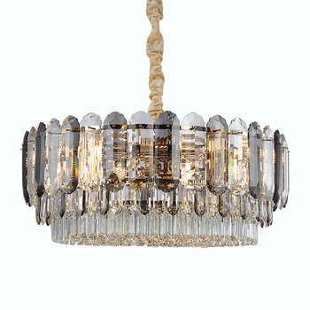 Декоративна подвесная лампа за хотелската зала на големия размер, Полилей за всекидневна и трапезария, кристален подвесная лампа K9