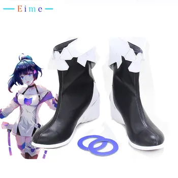 Играта Honkai Impact 3 Обувки за cosplay Райден Мей Фантазия обувки на Хелоуин Обувки от изкуствена кожа Подпори за cosplay по поръчка