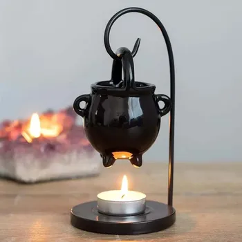 Керамична горелка за етерично масло, нагревател за подарък печки, свещник за чаени свещи, дифузер за дома в чест на housewarming в хола