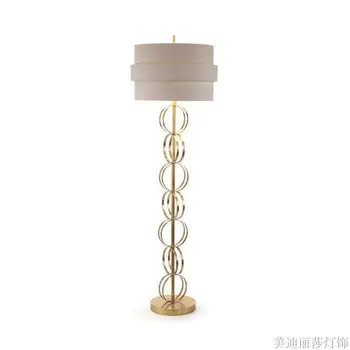 Класическа мода на постмодерното, Метален под лампа от неръждаема стомана, Дизайнерски модел, Хол, Спалня, кабинет, Led лампа