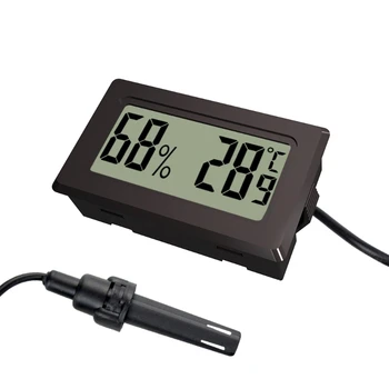 Мини-Цифрови Електронни Измерители на Температурата И Влажността, Термометър-Влагомер за стая, LCD Дисплей за Оранжерии, Директна Доставка