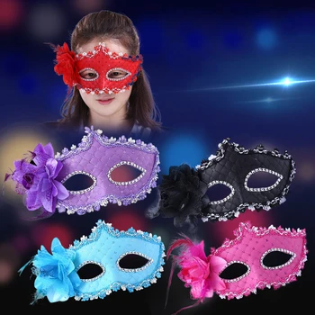 Новата модерна луксозна Венециански маскарадная маска за жени и момичета, секси маска с лисьим око за маскарадного костюм, Коледно парти за Хелоуин, маска с пайети