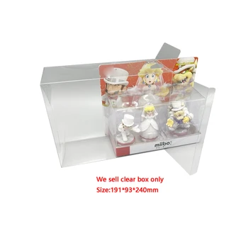 Прозрачна защитна кутия за домашни любимци, за amiibo Марио wedding use Display box collection