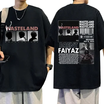 Рапърът Брент Файяз Албум Wasteland Графични Тениски на Мъже, Жени Хип-Хоп Реколта Тениска С Къс Ръкав Модни и Ежедневни Свободна тениска
