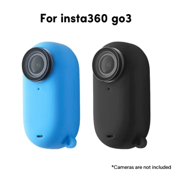 Силиконовата капачка Insta 360 GO 3 Капак на обектива на камерата Anti Shake Silicone