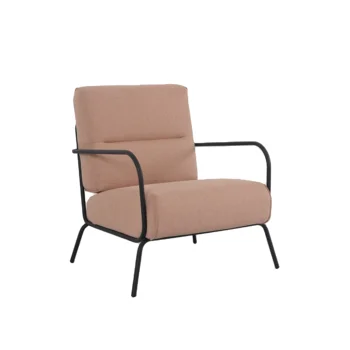 Съвременно акцентное стол Nisco с подлакътник, едноспален разтегателен, удобен мек стол за дневна, мебели за спалня (бял)