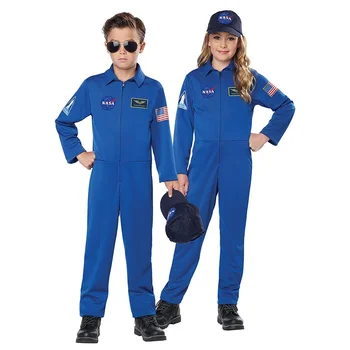 Унисекс-космонавт за момичета, Гащеризони за момчета NA-SA Полет, Детски син костюм астронавти