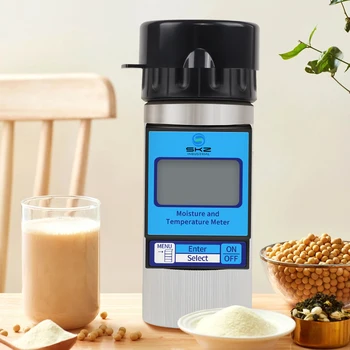 37 Вида зададено измерване на влажността на зърното, LCD дисплей, влага 0-60 ° C, Зърно, семена, Пшеница, ориз, фъстъци, Кафе на зърна, влагомер