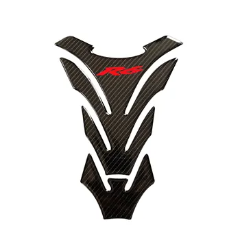 3D Карбоновая тампон на резервоар на мотоциклет Защитни етикети Калъф за Yamaha YZF-R6 R6 Универсални стикери за резервоар