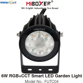 Miboxer 6w RGB + CCT Smart LED Garden Light FUTC04 AC 110V 240V Водоустойчив IP66 Led Лампа За външно осветление на Градината 2.4 G RF Control