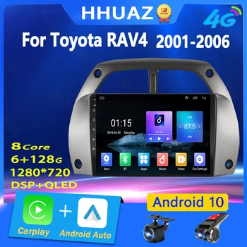 Автомагнитола Android 2 Din за Toyota RAV4 Рав 4 2001 2002 2003 2004 2005 2006 Мултимедия стереонавигация Carplay Auto DVD