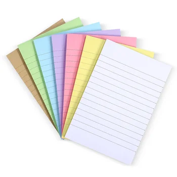 Бележник Самозалепващи бележник за водене на записки, хартиени стикери ярки цветове, бележник в страничното ивица