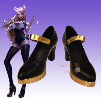 Играта League of Legends Ahri Cosplay, обувки на висок ток, с комична игра за Против Halloween Party, подпори за cosplay, обувки в сексуален стил