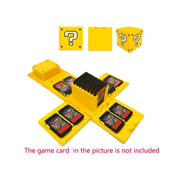 Калъф за съхранение на игри 16 В 1, за Switch NS, сгъваема кутия за игра на карти, титуляр на кубчета, Преносими игрови аксесоари