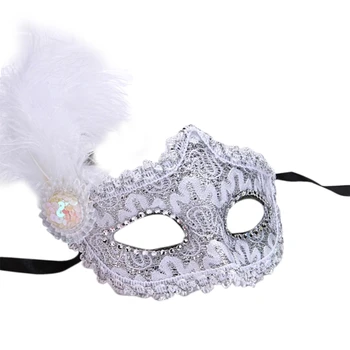 Маскарадная маска за жени Маска на Карнавала Марди Грас Бала на Венециански маски Коледен костюм на маскарадните аксесоари за партита Директен доставка