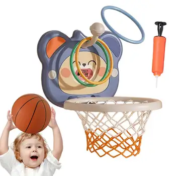 Мини-баскетбол обръч за игра на баскетбол, на закрито, баскетболни голове с табло, В комплект не е включена кал помпа, Подаръци за рожден ден, 2 надуваеми