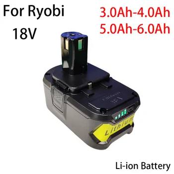 Нов Безжичен електрически инструмент RYOBI 18V BPL1820 P108 P109 P106 RB18L50 RB18L40 Литиево-йонна Батерия 3.0 Ah/4.0 Ah/ 5.0 Ah/6.0 Ah