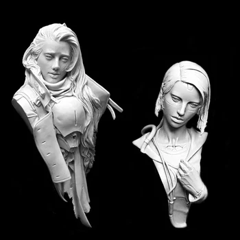 Нов бюст древна жена в разглобено формата на 1/12, комплектът включва 2 фигурки от смола (без основа), неокрашенная модел