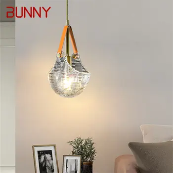Окачен лампа БЪНИ Nordic Brass LED Modern Simply Creative Glass Hanging Лампа За домашен интериор трапезария спалня