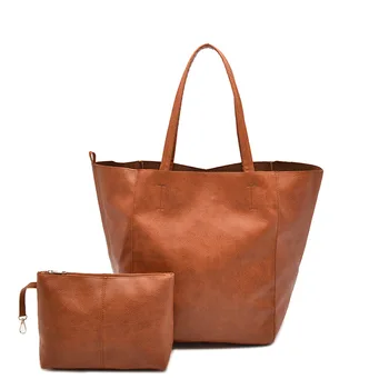 Просто ретро чанта от мека изкуствена кожа, чанта през рамо за пътуване до работа, дамски модерна чанта за жени