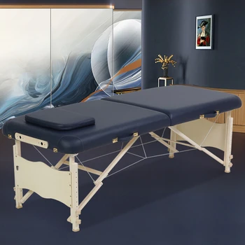 Сгъваема Педикюрная масажът легло за салон за красота, преносими таблата на леглата за удължаване на мигли, матраци, спа маса за масажи, мебели за салон за красота LJ50MB