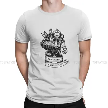 Тениска Mr Pompas Premium Лъжичка с кръгла воротом Bioshock Игра Базова тениска от чист памук Мъжки дрехи, Модни Гореща разпродажба