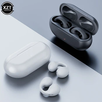 Ушите Безжични слушалки с костна проводимост Bluetooth 5.3 Мини-спортен ухото на куката TWS, gag за уши, стереомузыкальная слушалки Hi-Fi