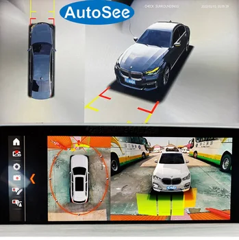 костюм оригинално OEM монитор за BMW M5 M6 Z3 Z4 панорамна гледка от птичи поглед на 360 градусная камера Отпред и отзад отстрани 3D съраунд архивиране на заден ход